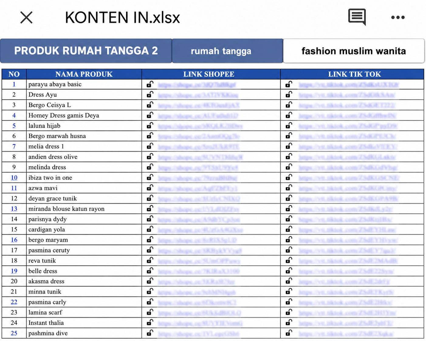 Update link produk terlaris