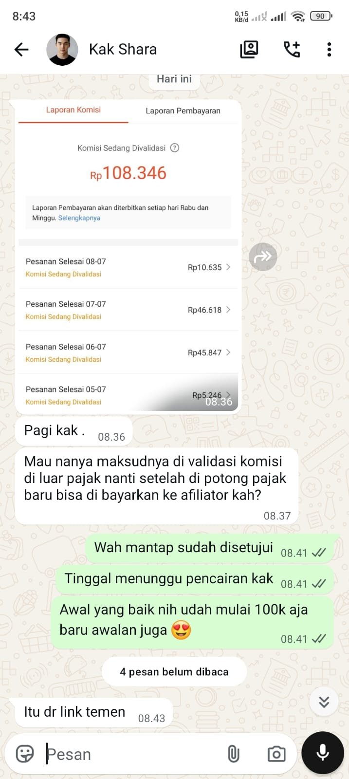 Bukti Komisi 16