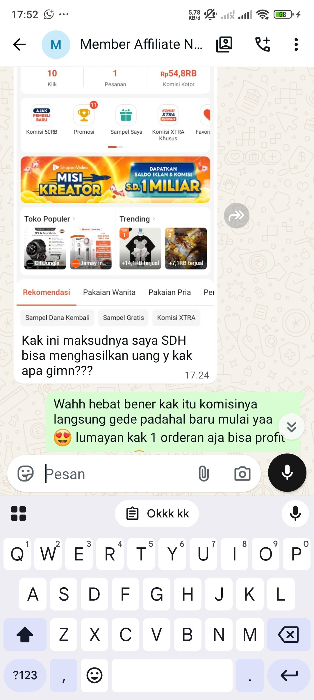 Bukti Komisi 10